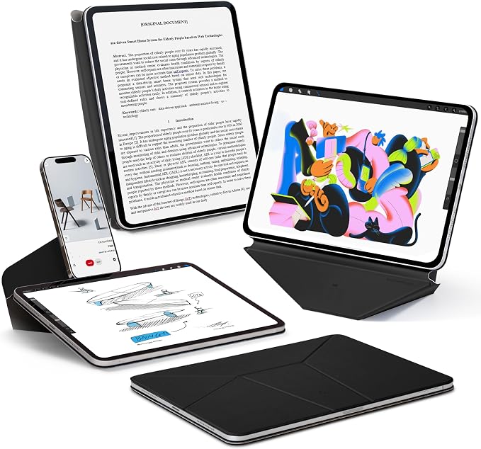 MOFT Dynamic Folio Case for iPad Air 13 Inch M3/M2, iPad Pro 12.9 6th/5th/4th by MOFT