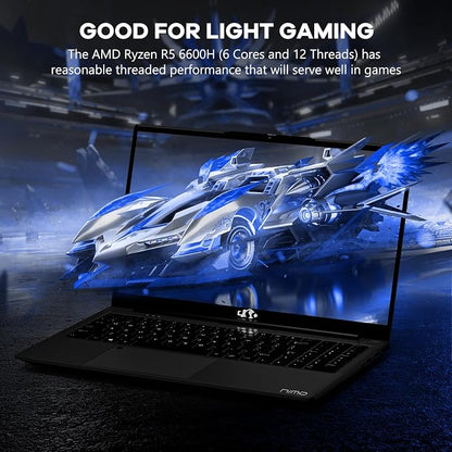 NIMO 15.6" IPS FHD-Gaming-Laptop, AMD Ryzen 5 6600H 6 Cores 32GB DDR5 RAM 2TB - Image 7