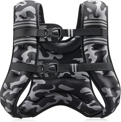 ZELUS Weighted Vest, 6lb/8lb/12lb/16lb/20lb/25lb/30lb Weight Vest by ZELUS