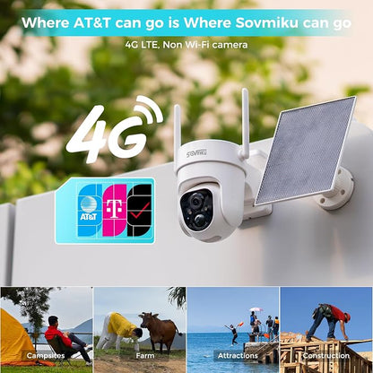 Sovmiku 2CQ3 4G LTE Cellular Security Camera Wireless Outdoor, $14.9/Month - Image 2