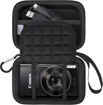 Lacdo Camera Carrying Case for Canon PowerShot ELPH 360/200/185/180/190/350 by Lacdo