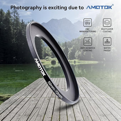 52mm Lens to 72mm Camera Filters Ring Compatible All 52mm Camera Lenses to 72mm - Image 2