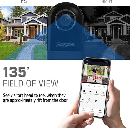Energizer Smart 2K Doorbell & Chime, Wired Video Doorbell Security Camera - Image 3