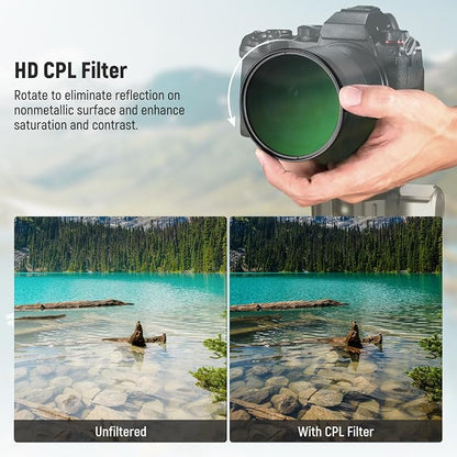 NEEWER 77mm CPL Filter with Lens Cap, Ultra Slim Multi Resistant Nano Coated - Image 3