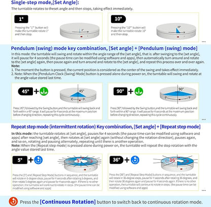 Programmable Motorized Electric Turntable Rotating Display Stand Rotating - Image 4