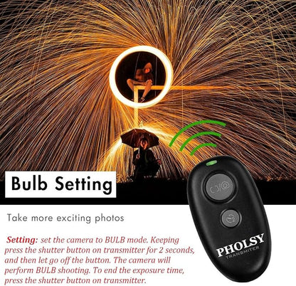 PHOLSY Wireless Shutter Release Camera Remote Compatible - Image 5