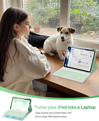 Folio Keyboard Case for iPad 10th Gen 10.9 inch and iPad 11th, Magnetic - Image 9