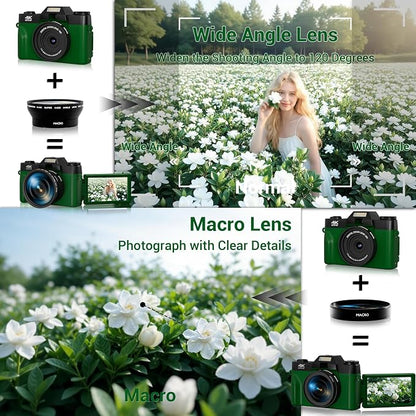 75MP Digital Camera, 4K WiFi Vlogging Camera - Image 6