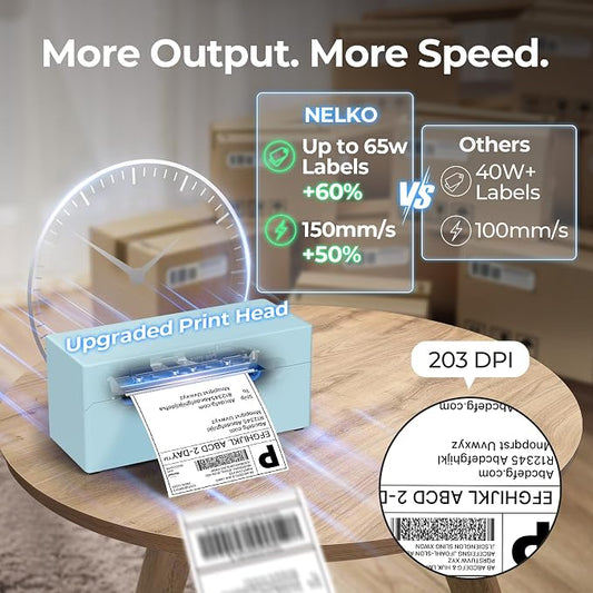 Nelko Bluetooth Thermal Shipping Label Printer, 4x6 Shipping Label Printer - Image 2