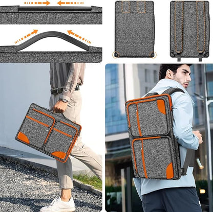 ZINZ Laptop Case 15 15.6 16 inches Sleeve Slim Briefcase Spill-Resistant Handbag - Image 5