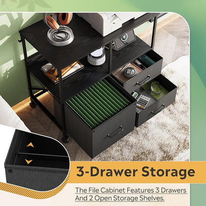 DEVAISE 3 Drawer File Cabinet - Image 5