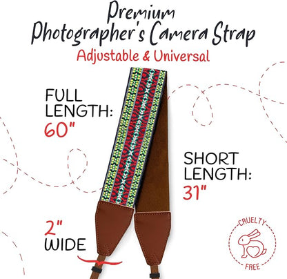 Art Tribute Camera Strap For Photographers Padded Universal Fit Neck Shoulder & - Image 5