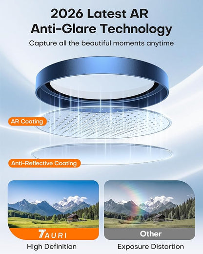 TAURI 2 Pack for iPhone 17 Pro Camera Lens Protector, Full Coverage - Image 2
