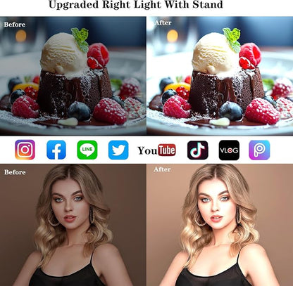 Desk Ring Light with Stand, Amcuke Ring Light with Clip 10W 3000K-6500K - Image 6