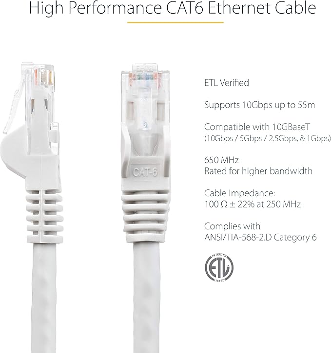 StarTech 35ft CAT6 Ethernet Cable - Image 2