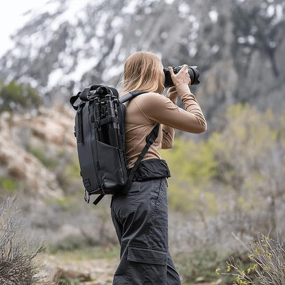 WANDRD PRVKE Rolltop 21L V4 Camera Backpack – Expandable Weatherproof Travel Bag - Image 4