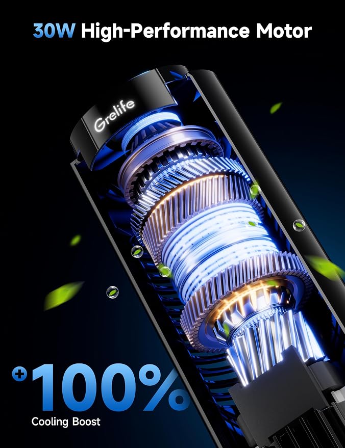 Grelife Tower Fan, 28dB Quiet Operation, 90° Wide Oscillation, 3 Speeds - Image 2