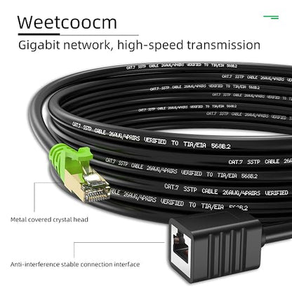 Ethernet Extension Cable 6.5ft, Network Cat6a Extension Patch Cable RJ45 Cords - Image 2
