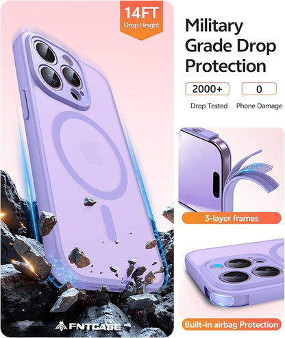 FNTCASE for iPhone 14 Pro Case: Translucent Matte Cases - Image 5