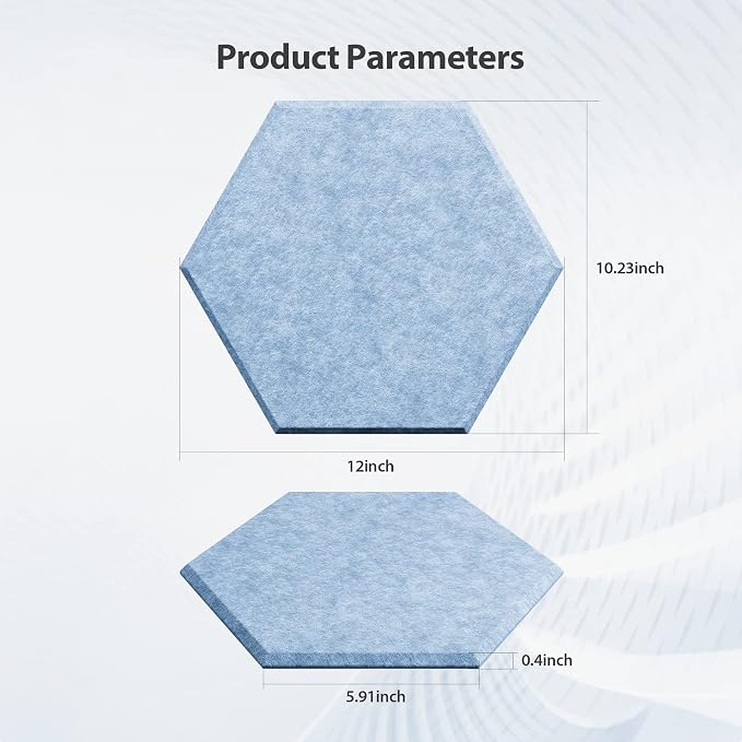 12 Pack Acoustic Panels Self Adhesive Sound Proof Foam, High Density Sound - Image 6