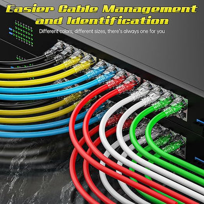 4 Feet Cat6 Patch Cables, Solid Pure Copper Patch Cord, Cat 6 Ethernet Cable - Image 3