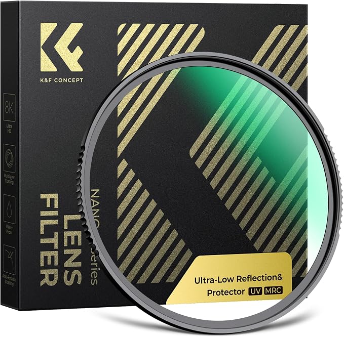 K&F CONCEPT 72mm Shockproof & Ultra Low Reflectivity MCUV Lens Protection Filter by KFCONCEPT