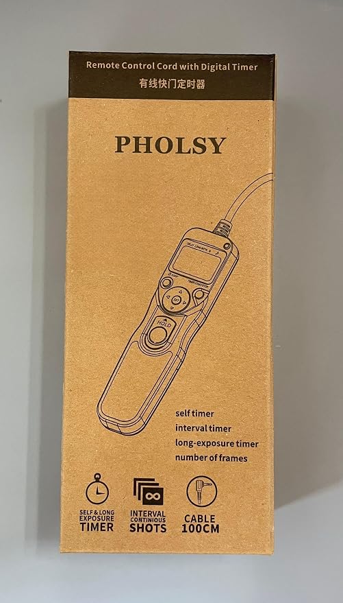 PHOLSY Camera Remote Shutter Release C8 Timer Shutter Release Cable - Image 8