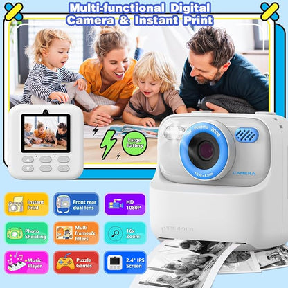 masterbee Kid Camera Instant Print Photo, Birthday Gifts - Image 2