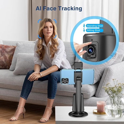 Auto Face Tracking Tripod 360° Rotating Cell Phone Photo and Video Kits Stand - Image 6
