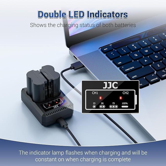 JJC EN-EL15 Battery Charger USB Dual Slot - Image 7