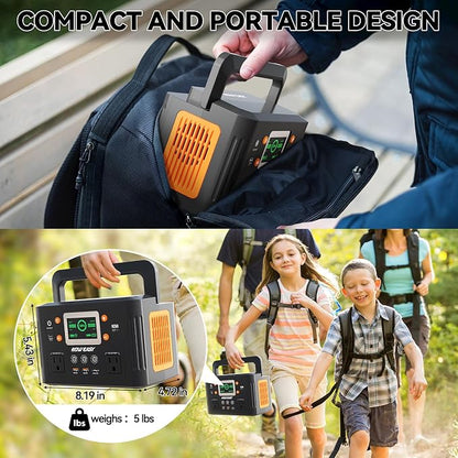 HOWEASY Portable Power Station, 260W Solar Generator - Image 4