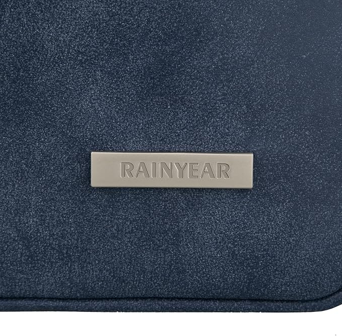 RAINYEAR 16 Inch Laptop Sleeve PU Suede Leather Case Protective Padded Cover - Image 7