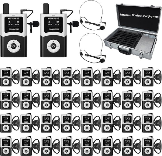 Retekess T130U Wireless Tour Guide System, Stable Signal, Assistive Listening by Retekess