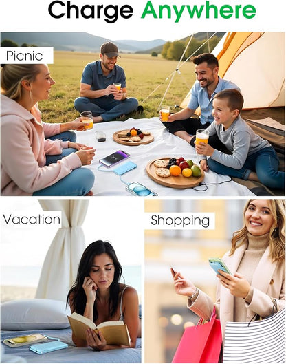 TG90° 10000mAh Power Bank with Built-in AC Wall Plug and Cables, Ultra Slim - Image 9