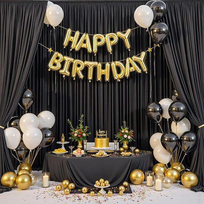 20ftx12ft Wrinkle Free Black Backdrop Curtains - Image 6