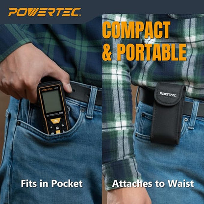 POWERTEC Laser Measure 165 ft Digital Distance Meter - Image 9