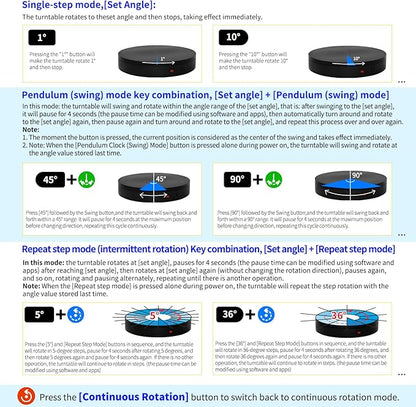 Programmable Large Motorized Electric Turntable Command-Controlled Rotating - Image 4