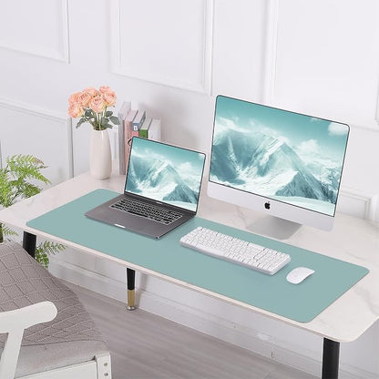 Leather Desk pad Protector, 47 * 17in Large Desk mat - Image 8