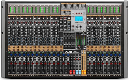 Professional Audio Mixer, 24 Channel Sound Board Mixing Console, Dual DSP Reverb by TKLBLS