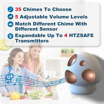 HTZSAFE Driveway Alarm- Driveway Alarms Wireless Outside Weatherproof Solar - Image 5