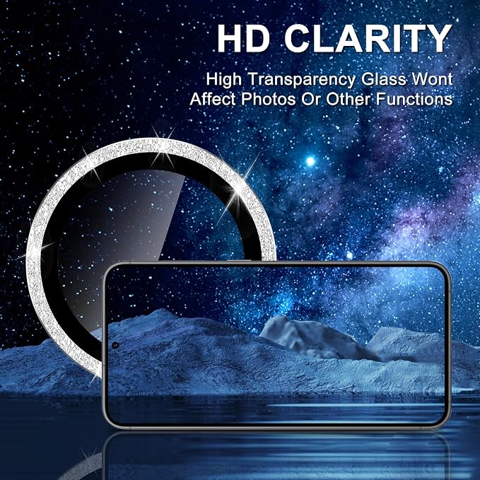for Samsung Galaxy S25 Plus Camera Lens Protector, Individual Metal Ring - Image 4