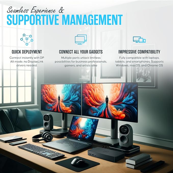 UD22 Dell Universal Docking Station USB-C/USB-A Supports Dual/Triple & 4 - Image 5