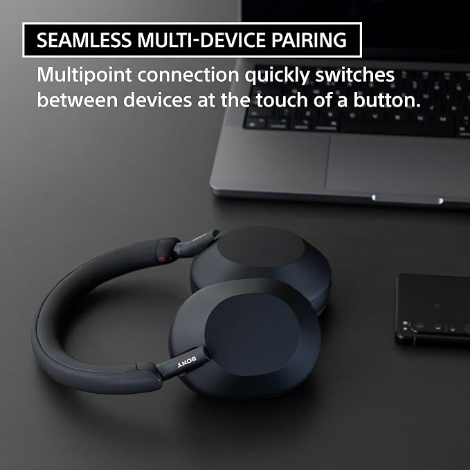 Sony WH-1000XM5 Premium Noise Canceling Headphones, Auto NC Optimizer, 30-Hour - Image 5
