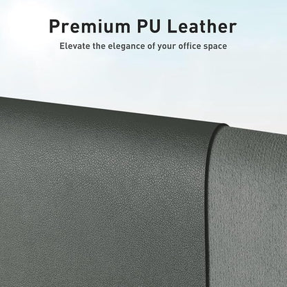 Aothia Leather Desk Protector, Mouse Mat, Non-Slip PU Leather Blotter, Laptop - Image 2
