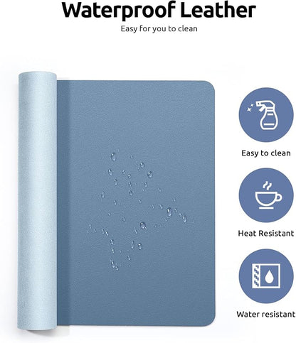 YSAGi Leather Desk Protector, Office Mat, Large Mouse Pad, Non-Slip PU Leather - Image 4