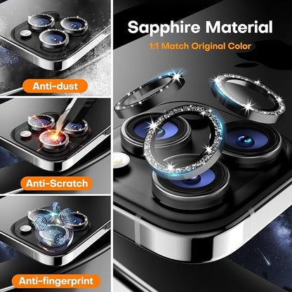 for iPhone 16 Pro/iPhone 16 Pro Max Camera Lens Protector, Tempered Glass - Image 3