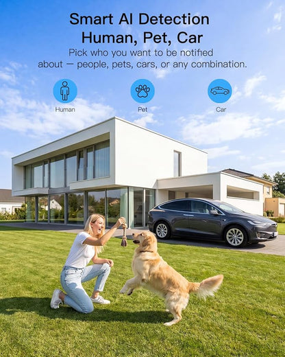 VIMTAG 2.5K 4MP Outdoor Security Camera, Pan/Tilt WiFi Home CCTV Camera - Image 9
