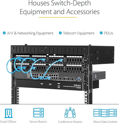 StarTech.com 8U 19" Wall Mount Network Rack - Image 4
