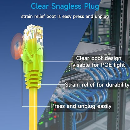 Cat6 Ethernet Patch Cable 5 ft, Cat6 Patch Cable - Image 4