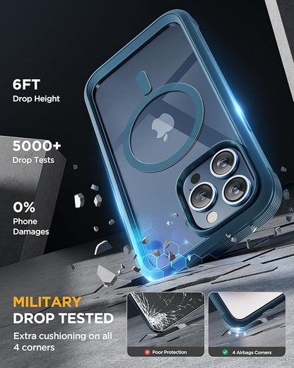 Miracase Magnetic for iPhone 15 Pro Case Full-Body Phone case - Image 4